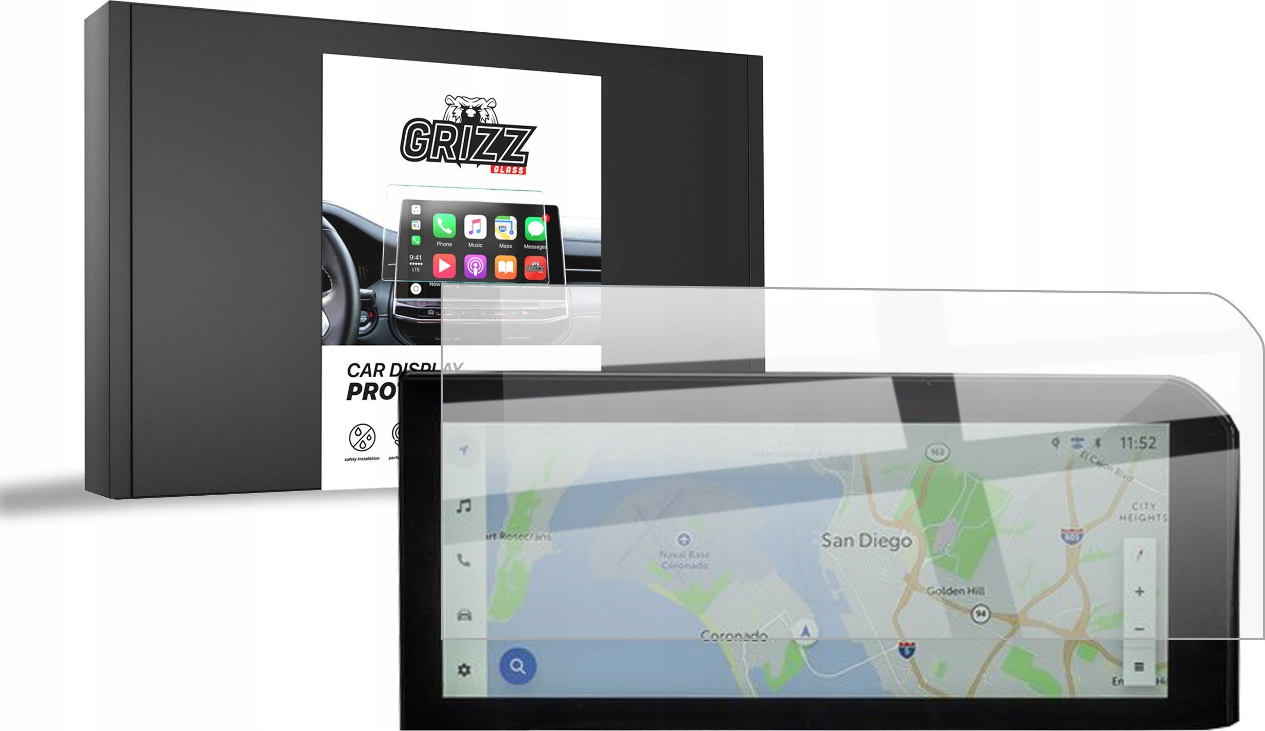 GrizzGlass Folia ceramiczna GrizzGlass CarDisplay Protection do Toyota Land Cruiser 8 12,3" 2024