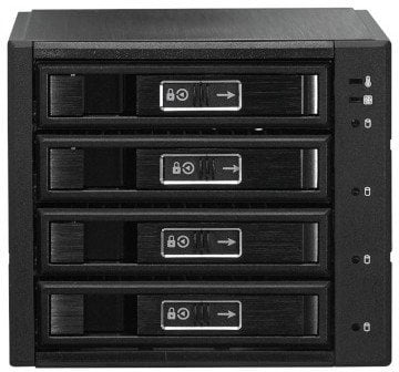 JOUJYE JJ-N-46TM unterstuetzt SATA3/SAS3 mit bis zu 12Gbps und kann bis zu 4 x 6,4cm/8,9cm 2,5 Zoll/3,5 Zoll HDD/SSD beherbergen