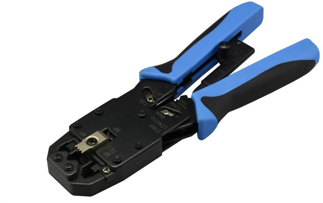 Zaciskarka wtyków RJ45 RJ12 RJ11 RJ14 czołowa NEKU