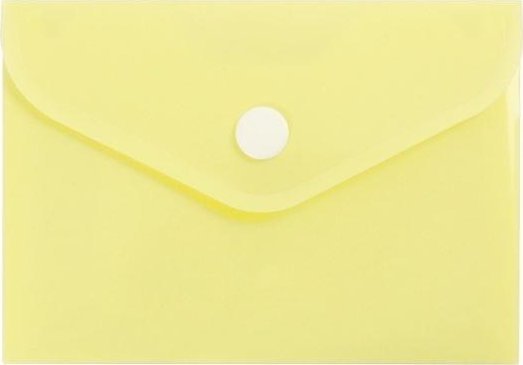 Teczka koperta A7 PP pastel żółta