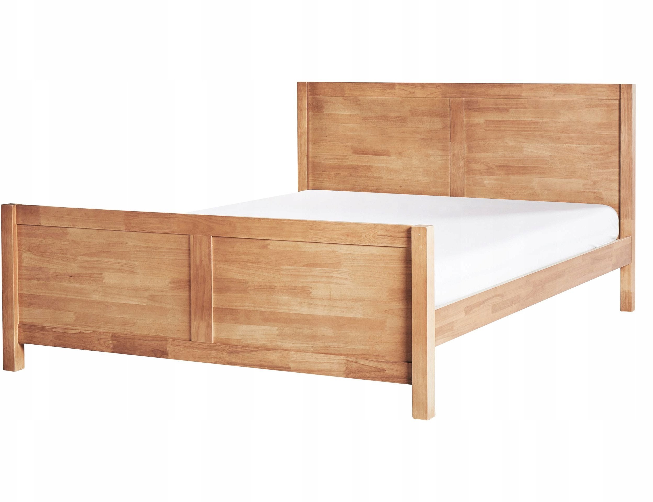 Łóżko Drewno CHAMPAGNAT 160 x 200 cm Jasnobrązowy