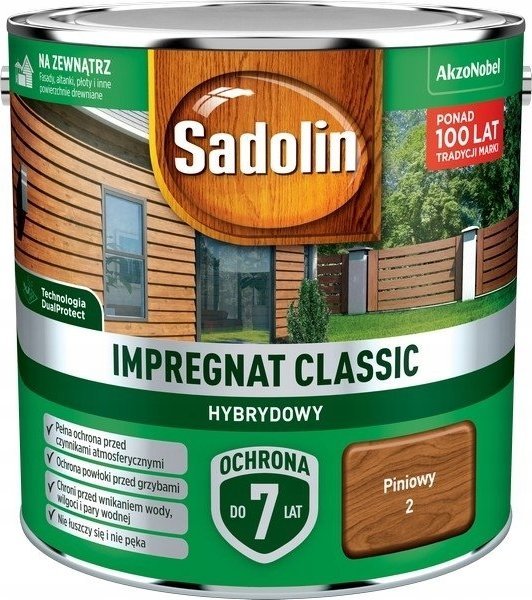 Sadolin SADOLIN IMPREGNAT CLASSIC HYBRYDOWY 7 LAT PINIOWY 2.5