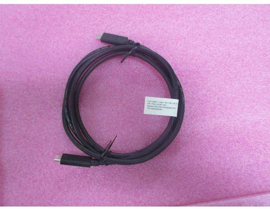 Kabel USB HP USB-C - USB-C 1.8 m Czarny (L07087-001)