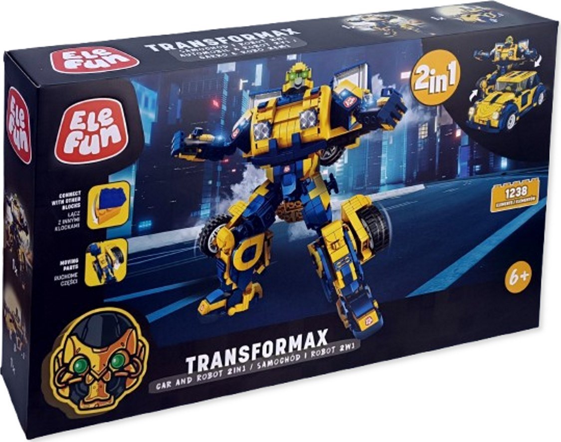 JOINCO Klocki Elefun Transformax Samochód i robot 621019