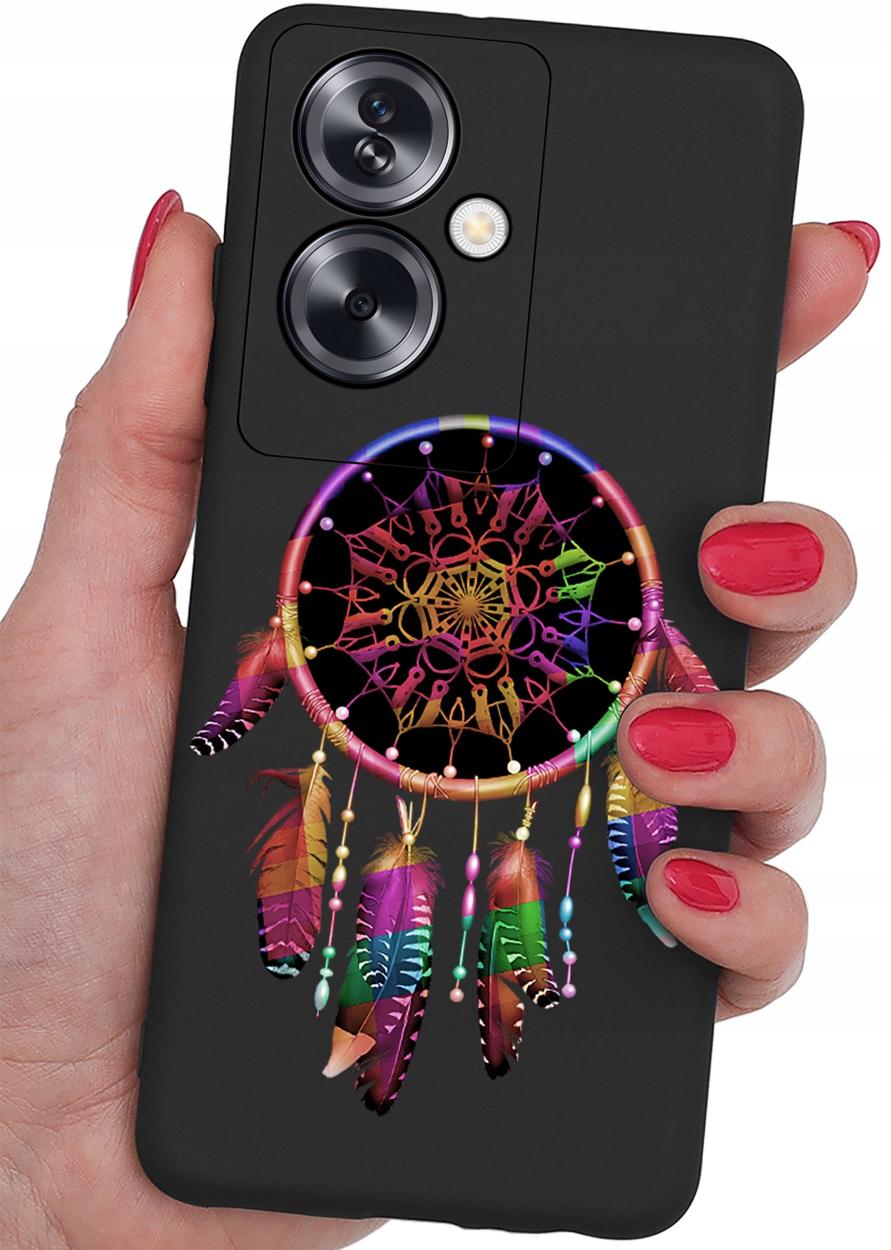 ETUI do Oppo A79 5G CASE WZORY SOFT MATT PLECKI + SZKŁO OCHRONNE 9H