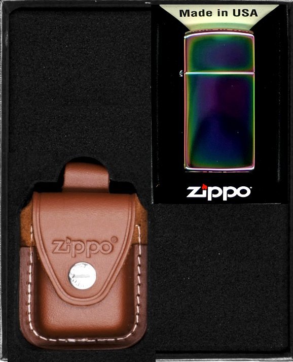 Zestaw ZIPPO Zapalniczka SPECTRUM SLIM Prezentowy No2