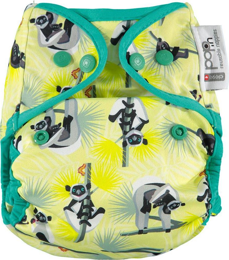 Close Caboo Otulacz, pieluszka wielorazowa z napami Lemur 3-16 kg, 1 szt.