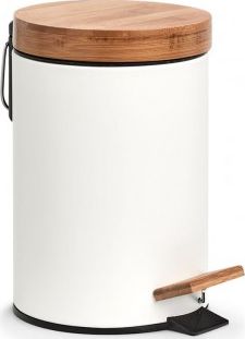 Kosz na śmieci Zeller na pedał biały (18908)