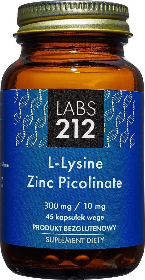 Labs212 L-Lysine Zinc Picolinate Lizyna i Cynk 45 kapsułek LABS212