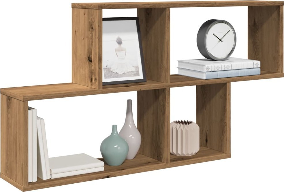 vidaXL Półka ścienna dąb artisan 100x18x53 cm