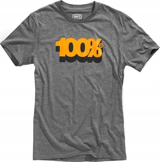 100% T-shirt 100% VOLTA krótki rekaw Grey roz. M (NEW)