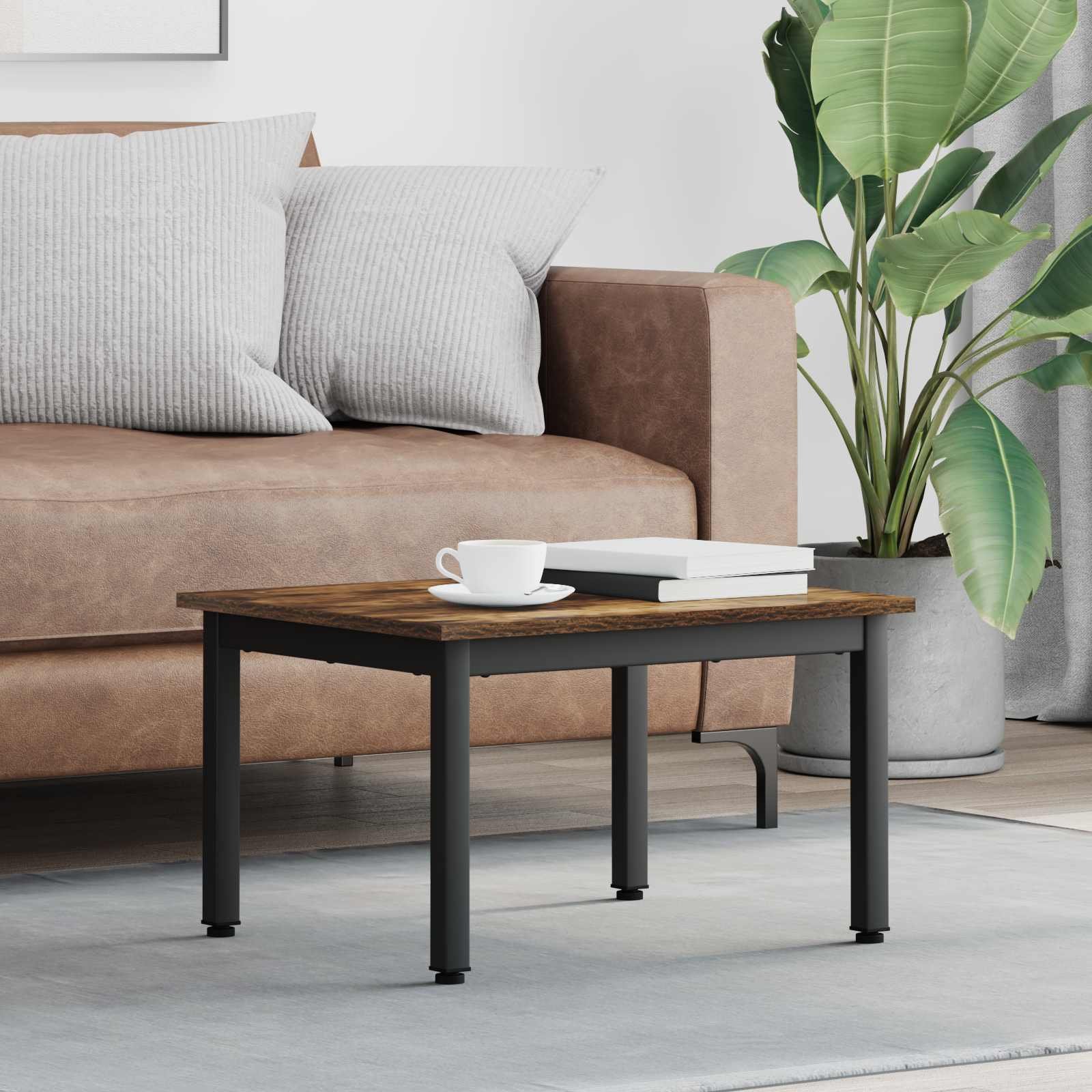 vidaXL Stolik kawowy Dąb dymny 60 x 50 x 36 cm