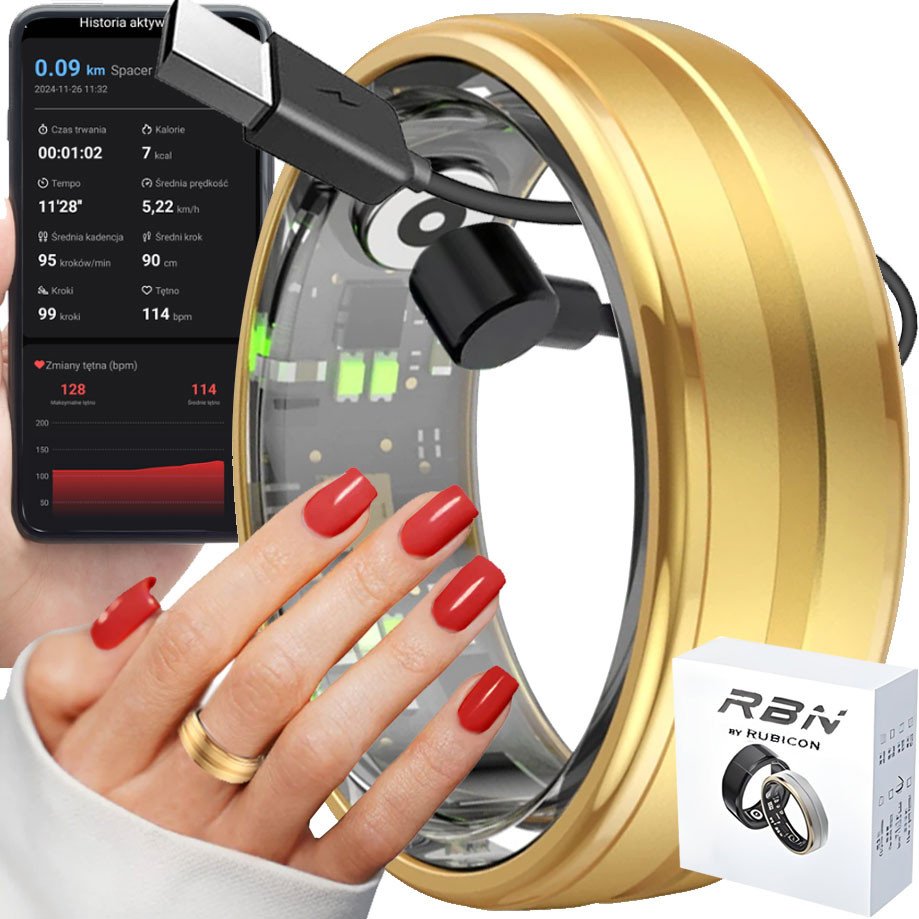 Smart Ring Rubicon R6 Gold SIZE-9(US) SMARUB322