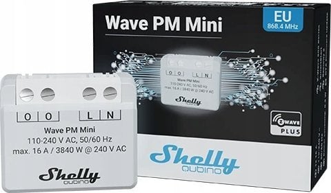 Shelly Shelly Qubino Wave PM Mini Mądry przełącznik Szary
