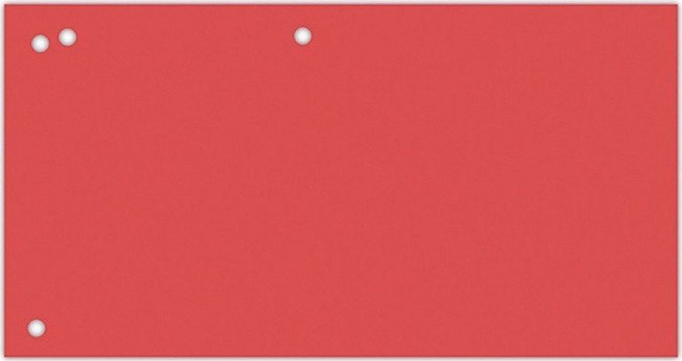 Office Products Przekładki OFFICE PRODUCTS, karton, 1/3 A4, 240x105mm, 100szt., czerwone