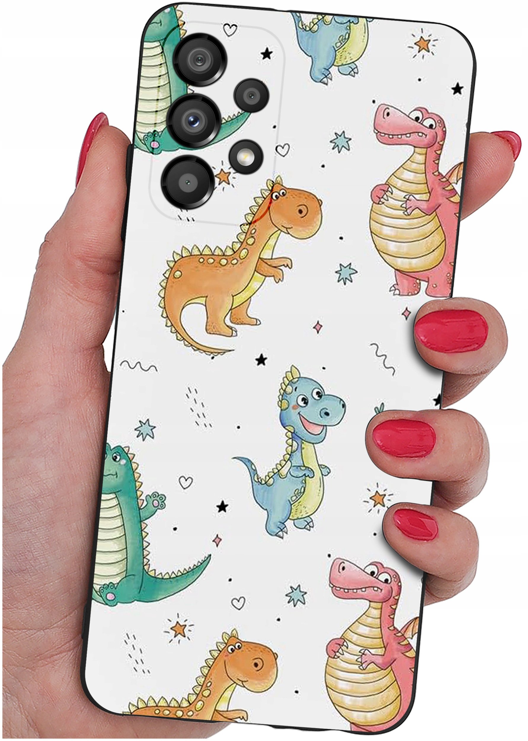 Etui do Samsung Galaxy A33 5G WZORY |SILIKONOWE MATT CASE + SZKŁO 9H