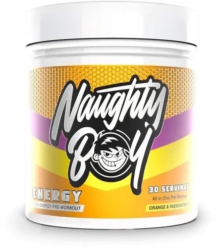 Naughty Boy - Energy, Orange & Passion Fruit, Proszek, 390g