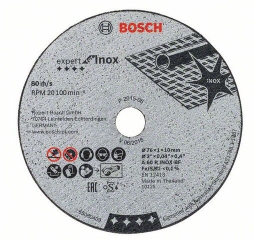 Bosch Tarcza tnąca Expert for Inox 76x1x10mm 5szt (2.608.601.520)