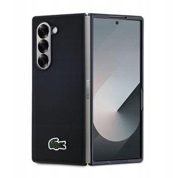Lacoste LCHMZFD6PVCK Z Fold6 F956 czarny/black hardcase Iconic Petit Pique Woven Logo MagSafe