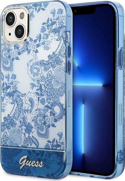 Guess Etui Guess GUHCP14MHGPLHB Apple iPhone 14 Plus niebieski/blue hardcase Porcelain Collection