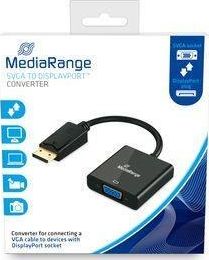 Adapter AV MediaRange DisplayPort - D-Sub (VGA) czarny (MRCS173)