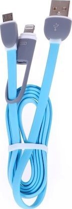 Kabel USB Libox USB-A - Lightning 1 m Niebieski (LB0066N)