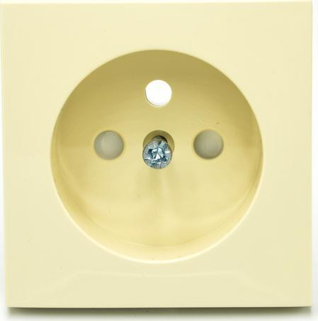 Efapel EFAPEL LOGUS90 ELEMENT CENTRALNY DO GNIAZDA Z UZIEMIENIEM KOŚĆ SŁONIOWA 90652 TMF