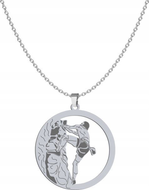Radziszewska Jewellery Srebrny Naszyjnik Wspinaczka górska GRAWER