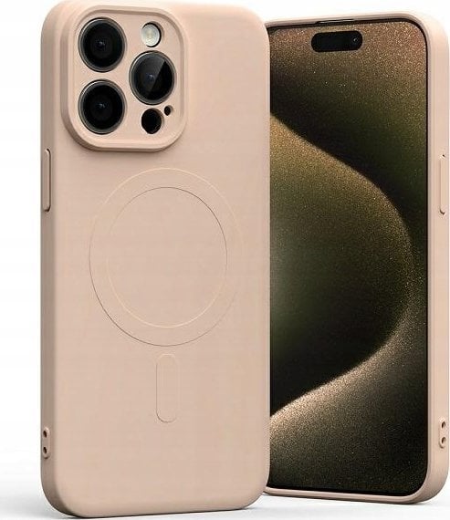 Mercury Mercury MagSafe Semi-Silicone iPhone 15 Pro Max 6,7" różowo-piaskowy /pink sand