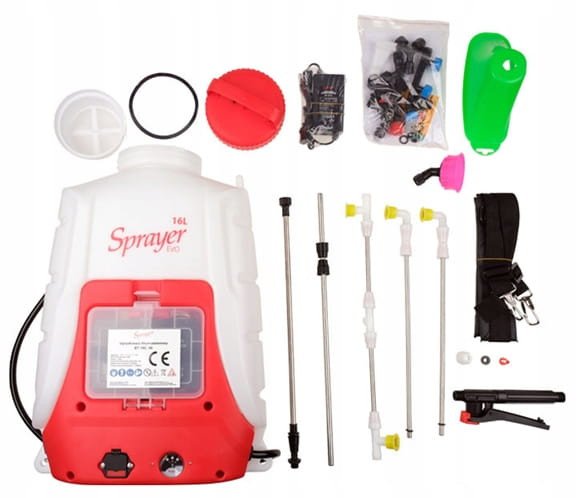 Opryskiwacz akumulatorowy 16L Plecakowy wydajny 0,10 - 0,45 Mpa