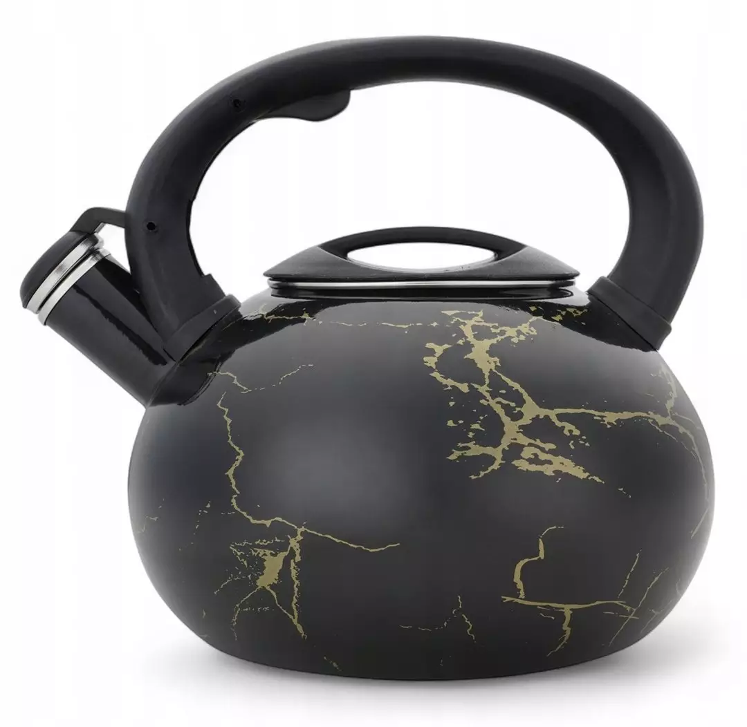 Czajnik emaliowany 3L z gwizdkiem. Masterpan MP-2548. Indukcja, gaz