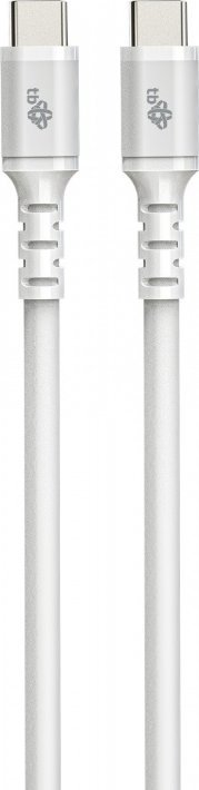 Kabel USB TB Print USB-C - USB-C 1 m Biały (AKTBXKUCC2SI10W)