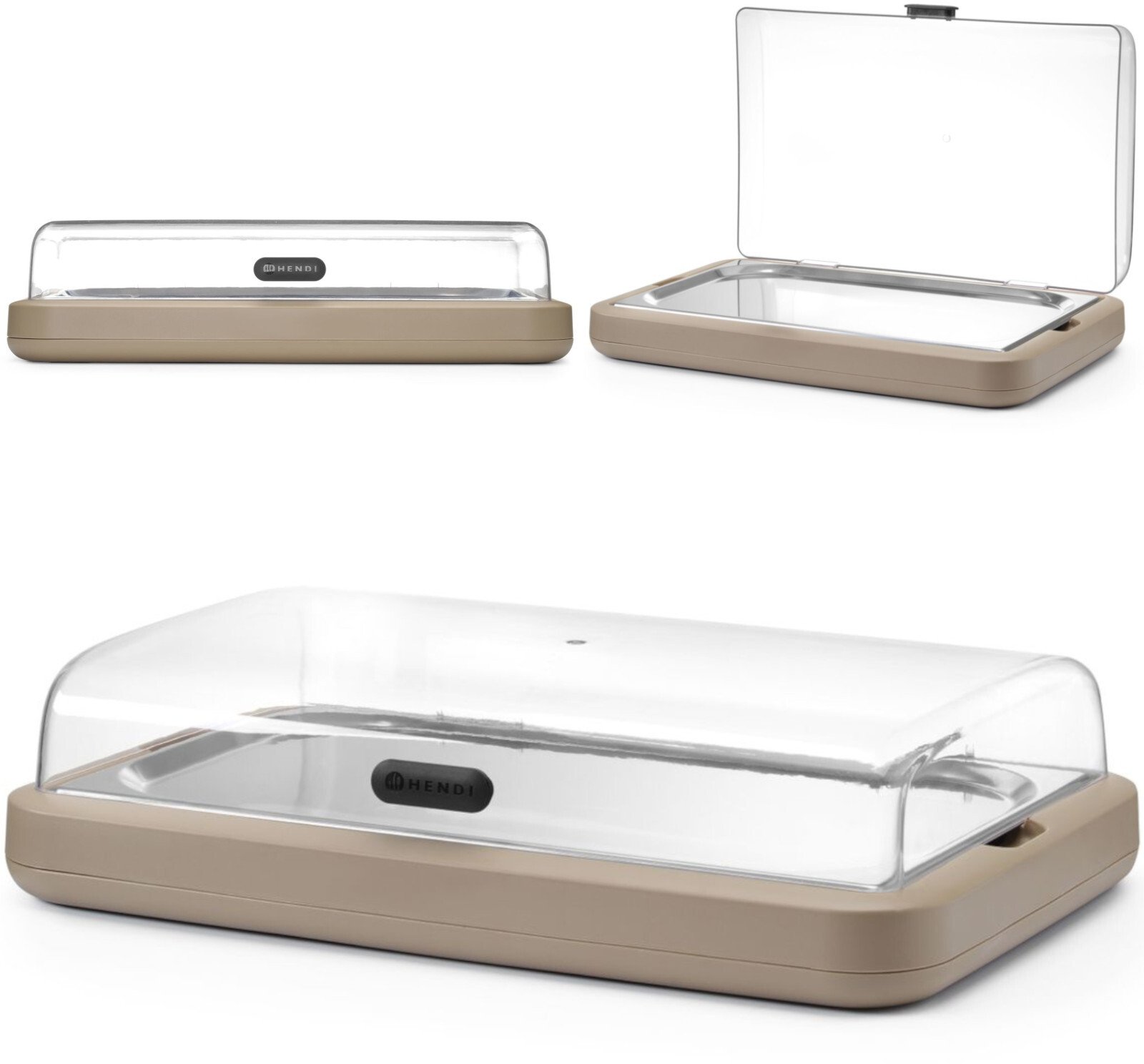 Hendi Witrynka ekspozycyjna z wkładem chłodzącym UNIQ GN 1/1 - beżowa