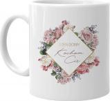 Koszulkowy Dzień dobry, kocham Cię - kubek z nadrukiem