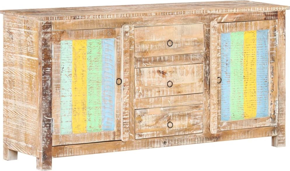 vidaXL Komoda, 151x40x75 cm, surowe drewno akacjowe