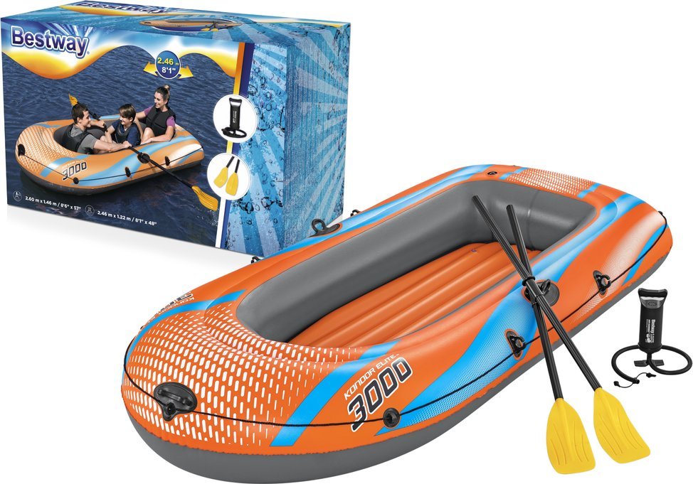 Bestway Dmuchany Ponton 3-sobowy 246x122cm