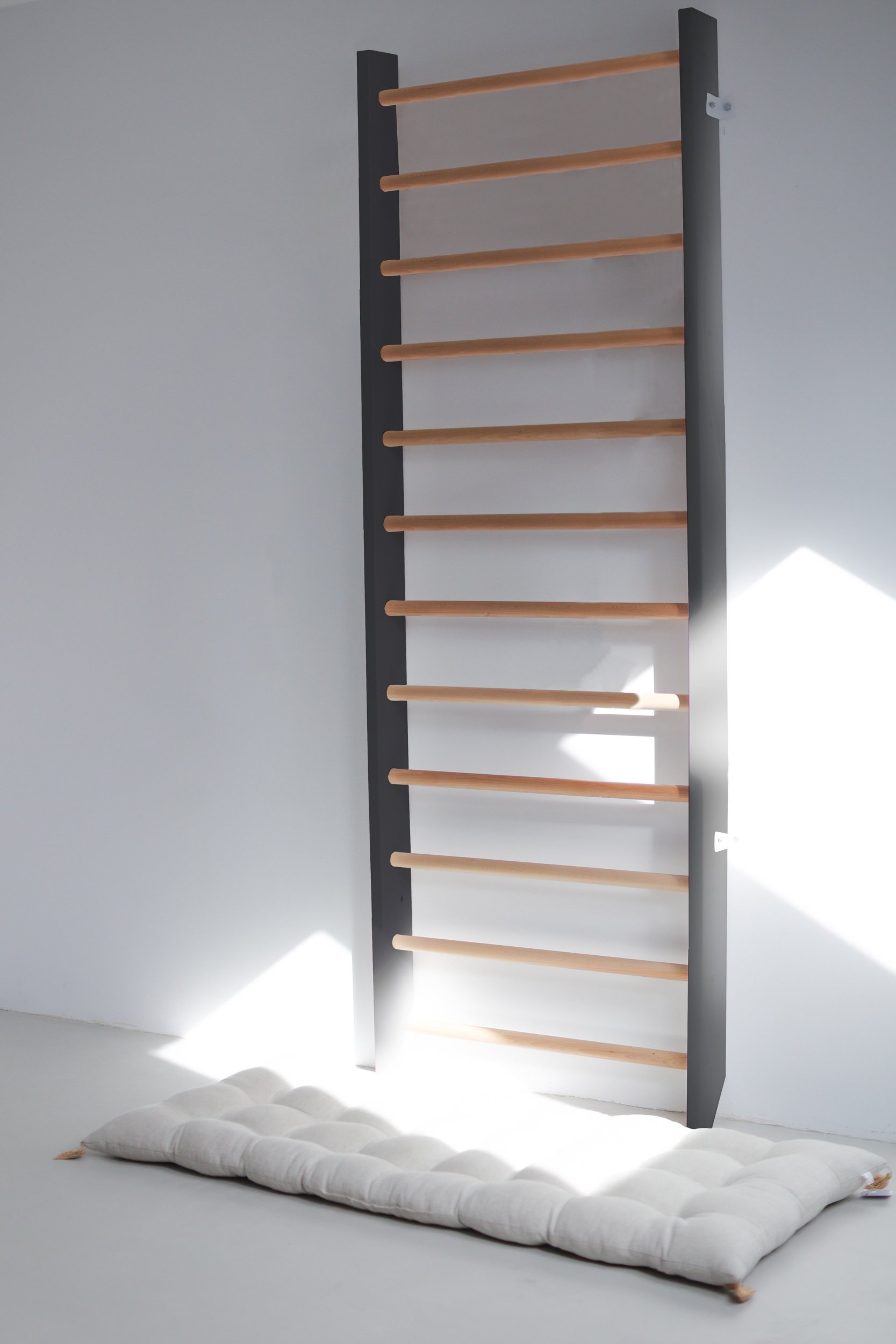 Małpiszon drabinka gimnastyczna klasyczna czarna 230x80 cm