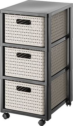 Rotho Komoda ROTHO COUNTRY su 3 stalčiais, 50L, capuccino