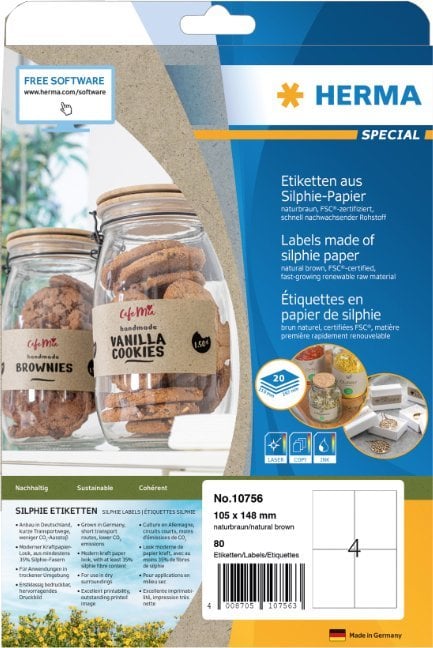 Herma HERMA Etiketten Silphie A4 20 Blatt 105x148
