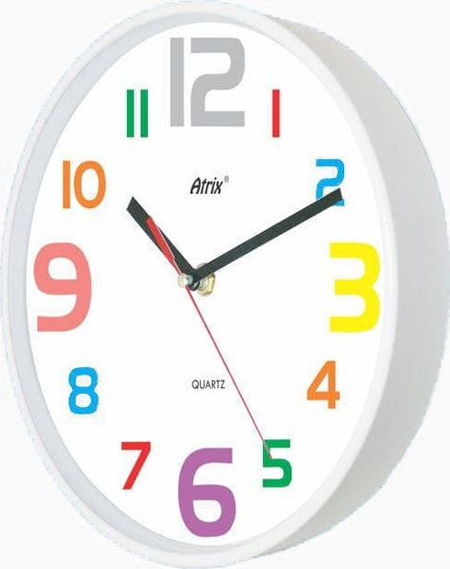 Atrix Zegar ścienny Atrix ATE2015WK SW Kolorowy 30 cm