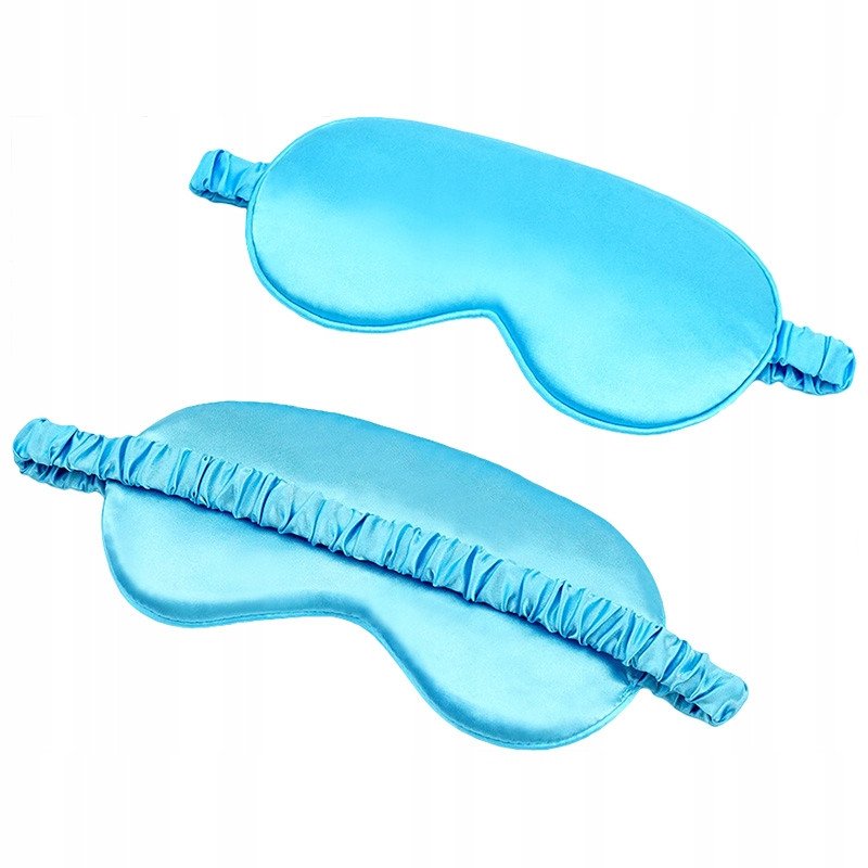 OPASKA NA OCZY SPANIA Premium SATYNOWA Nocna BLUE