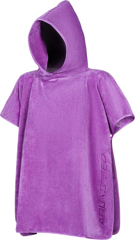 Aqua-Speed Ręcznik poncho z mikrofibry KIDS PONCHO 80x140cm fioletowy