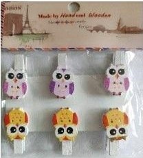 FANDY Klamerki ozdobne sowy