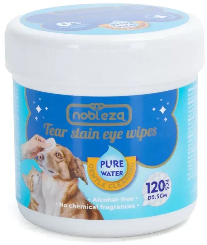 Chusteczki do usuwania plam z łez z serii Pure Water opak. 120 szt.