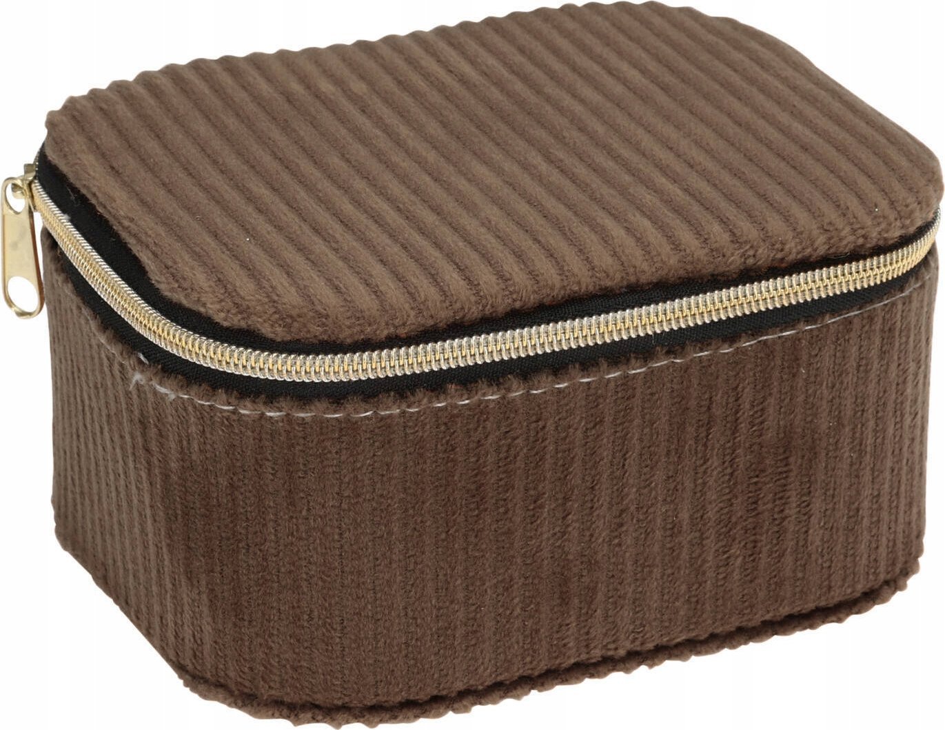 Home Styling Collection Pudełko na biżuterię, sztruks, 11, 5 x 9,5 x 6 cm