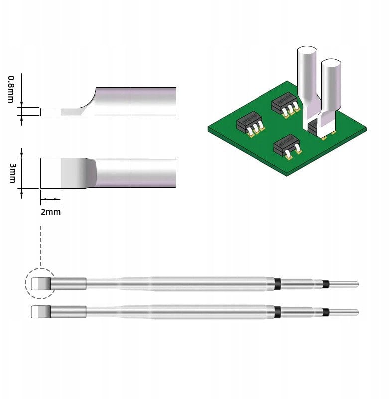 Grot, końcówka do rozlutownicy / lutownicy HT140 SEQURE HT140-3.0FS (3 mm)