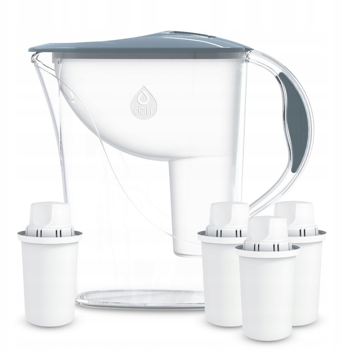 Dzbanek filtrujący Dafi ATRIA 2,4l szary
