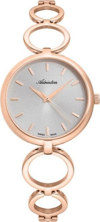 Zegarek Adriatica Zegarek Damski Adriatica na bransolecie A3764.9117Q Swiss Made
