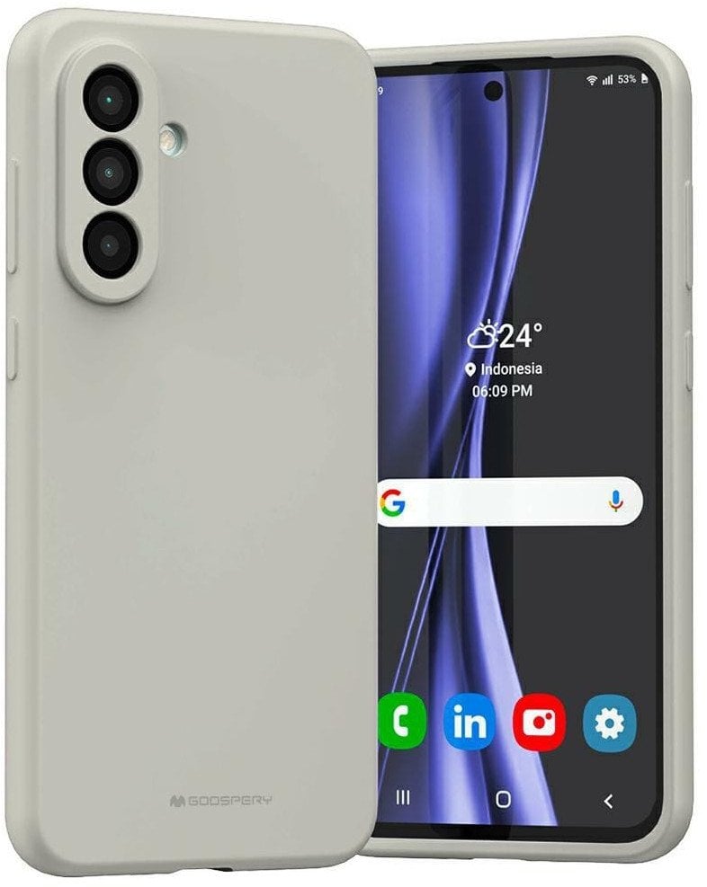 Etui Mercury Silicone do Samsung Galaxy A56 kamienny