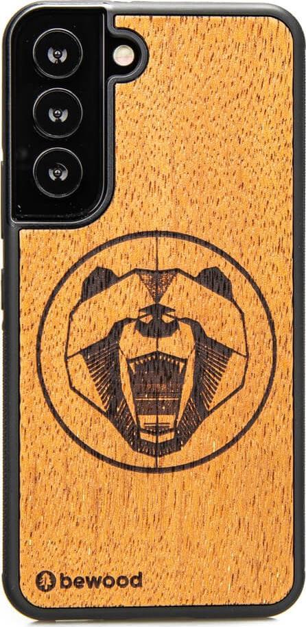 BeWood Drewniane Etui Samsung Galaxy S22 NIEDŹWIEDŹ MERBAU